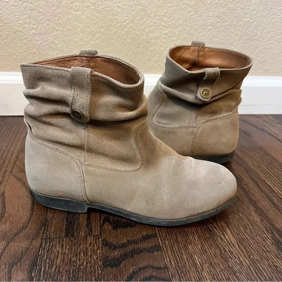 Birkenstock Sarnia Ankle Boots Beige Suede Ankle Side Zip Pull On EU 36 US 5-5.5 - Picture 2 of 16